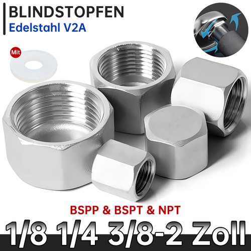 Kappe mit sechskant edelstahl - kappe,