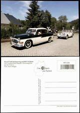 Ansichtskarte  HORCH P 240 Sachsenring und IFA Cabrio in Schmalzgrube 2014