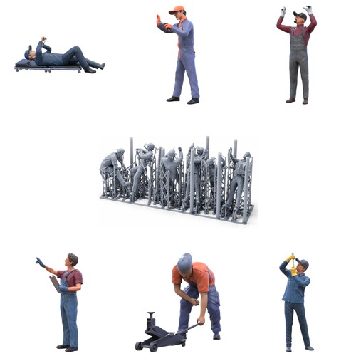 Mechaniker figuren set 43 - figuren,