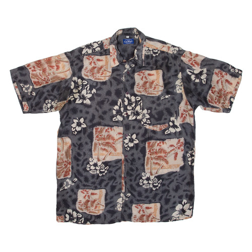 Garry herren hawaiihemd grau - garry,