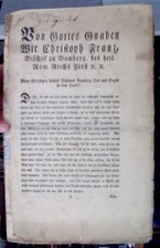 Christoph Franz Bischof zu