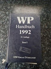 WP Handbuch 1992, Band 1 Buch 10.Auflage 
