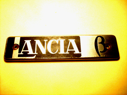 Lancia beta typenschild - lancia,