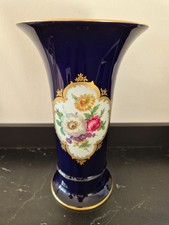 Ak Kaiser Porzellan Vase Echt Kobalt Gold 25cm