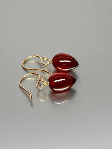 18k gold vermeil roter granat - 18k,