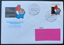 FDC, 1994, Mi. 1343, 14. Weltkongress-Inter. Polizeivereinigung, Luxembourg