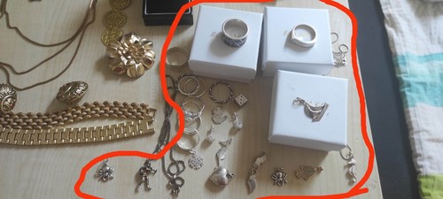 Modeschmuck konvolut silber - modeschmuck,