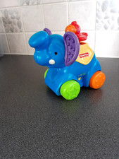 Fisher Price Elefant - tolle Tiere - musikalisch, herunterdrücken und loslegen - sauber