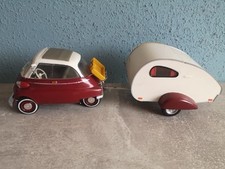 Modell Auto ( Isetta mit Wohnwagen )