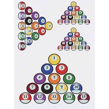 4 x "Bunte Billardkugeln"