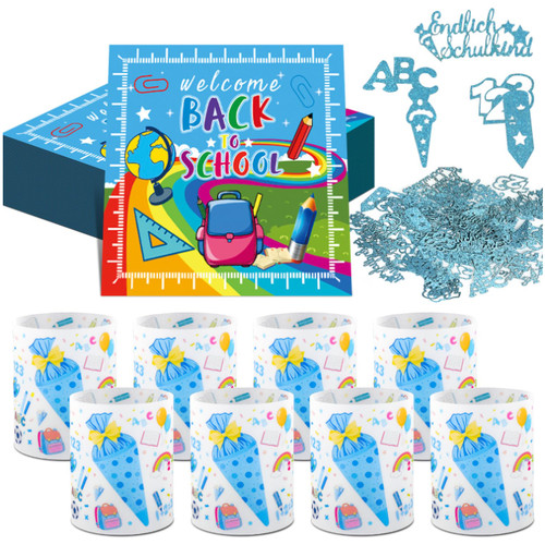 Tischdeko einschulung set - tischdeko,