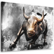 Leinwand bilder stier bulle - leinwand,