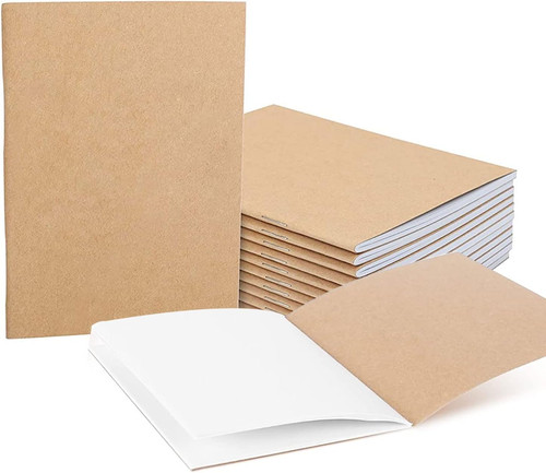 Kraftpapier leeres notizbuch - kraftpapier,