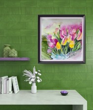 Original watercolor painting "