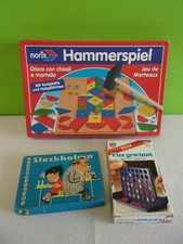3 Spiele: Hammerspiel, Steckhalma, Vier gewinnt (583 g)