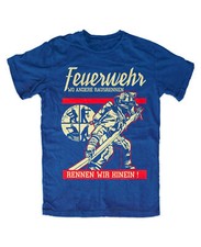 Feuerwehr M4 T-Shirt BLAU