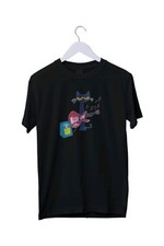 Cat & Guitar Graphic Print