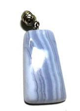 Ethno Silber Anhänger Handarbeit Chalzedon Amulett L 53 mm unisex