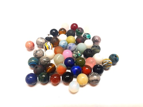 Edelsteine perlen natur - natur, rund