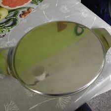 Tortenplatte Edelstahl 30 Cm Rund Mit Griff Hochglänzend