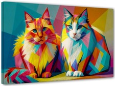 Katzen abstrakt pop - katzen, new