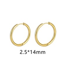 Edelstahl Creolen Ohrringe