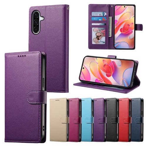 Litschi leder wallet case - litschi,