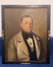 Biedermeier Portrait Öl auf
