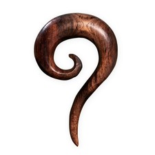Dehnspirale Dehnschnecke Ohr-Expander Holz Spirale Dehnungsschnecke Dehnsichel