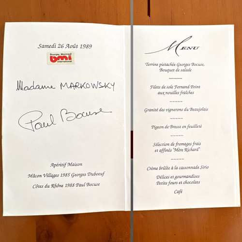 Paul bocuse signierte - bocuse,