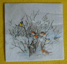 5 lose Servietten  Winter