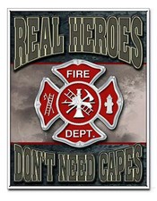 Feuerwehr Schild 30 x 40 cm Abzeichen Fire Department USA Emblem Poster *596