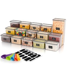 15 Stück Vorratsdosen mit Deckel Luftdicht Frischhaltedosen Aufbewahrungsbox Set