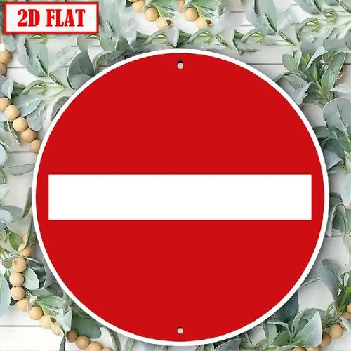 Blechschild rund einfahrt - blechschild,