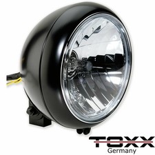 ToXx Motorrad Haupt Scheinwerfer 7Zoll H4 Cafe Racer Frontscheinwerfer e-geprüft