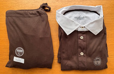 Lufthansa van Laack First Class Schlaf Pyjama Größe L Oberteil + Hose Braun NEU