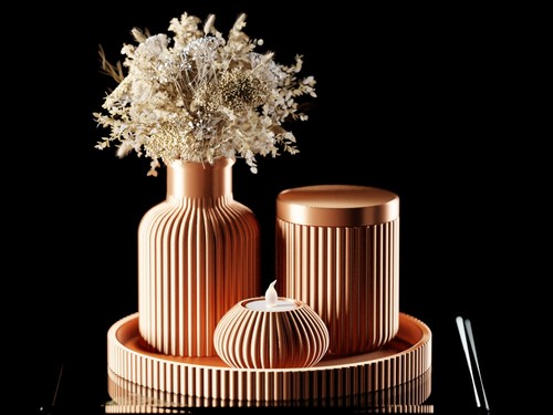 Deko set teilig - deko-set, vase