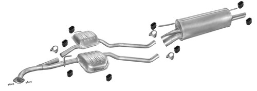 Auspuff für opel omega - für, b