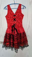 RUBIES Piraten KLEID - Gr. M - ROT mit schwarzer Spitze u. separaten Ärmel - Kar