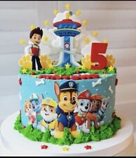 PAW Patrol Essbar Party Tortenaufleger Torte  Geburstag Zuckermasse + TEXT