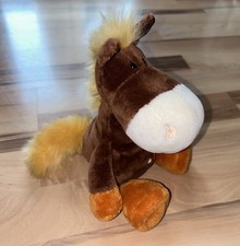 Nici Kuscheltier Plüschtier Schlenker Pferd braun orange, ca. 23 cm