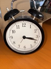 IKEA DEKAD Nostalgie-Wecker, Batteriebetrieben, Schwarz, 10 Cm