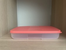 Tupperware Kühlschrank System Behälter 650 ml  transparent/rot Neu