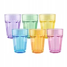 6x 425ml Farbige Trinkgläser