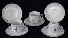 3x Villeroy & Boch Alt Luxembourg Vieux Gedeck Mokkatasse Moccatasse Untertasse