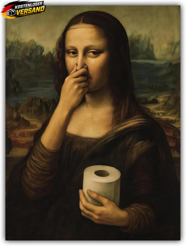 Wandbild lustiges mona - lustiges,