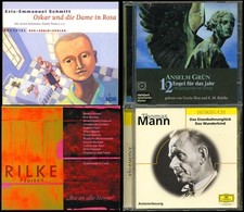 4 HÖRBÜCHER★RILKE PROJEKT★A. GRÜN•12 ENGEL F. D. JAHR★SCHMITT•OSKAR★Th. MANN★CDS