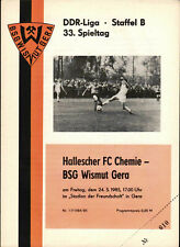 DDR-Liga 84/85 BSG Wismut Gera - HFC Chemie, 24.05.1985