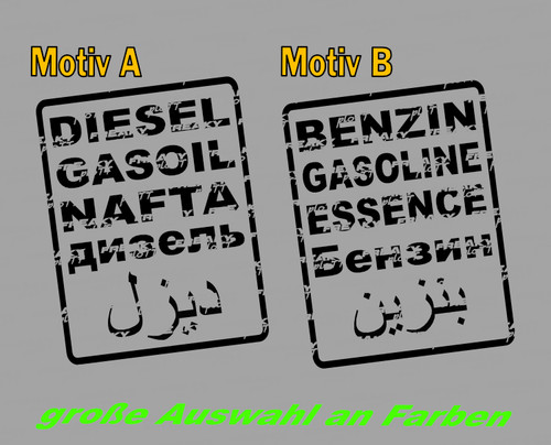 Diesel benzin aufkleber - diesel,