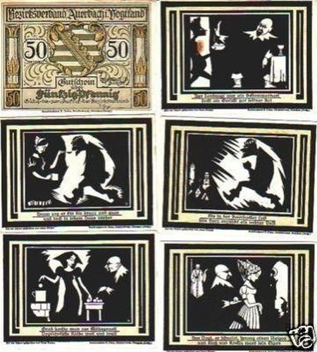 Banknoten notgeld stadt - notgeld,